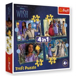 34649 TREFL PUZZLE 4w1 WISH, MARZENIA SIĘ SPEŁNIAJĄ
