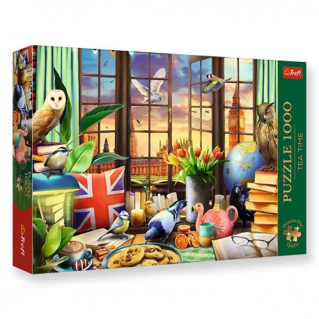 10847 TREFL PUZZLE 1000 el. WSZYSTKO CO BRYTYJSKIE - TEA TIME, PREMIUM PLUS QUALITY