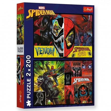 13314 TREFL PUZZLE 2x200 el. DZIEŃ I NOC SPIDER-MAN'A