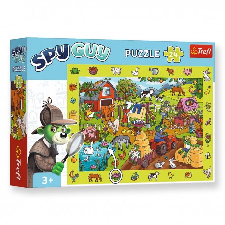 15589 TREFL PUZZLE 24 EL OBSERWACYJNE, SPY GUY - FARMA