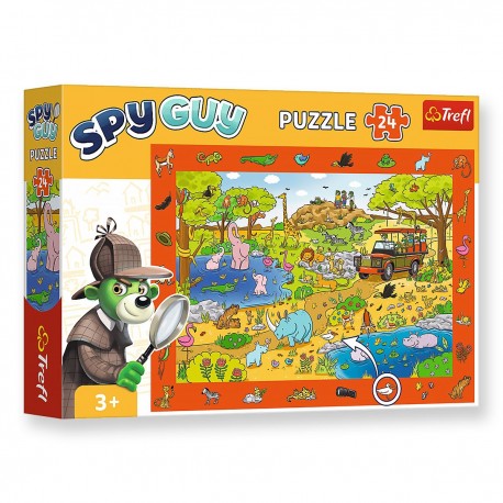 15591 TREFL PUZZLE 24 EL OBSERWACYJNE, SPY GUY - SAFARI