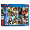13309 TREFL PUZZLE 4x250 el. MARVEL, BOHATERSKIE DNI