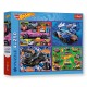 13312 TREFL PUZZLE 4x250 el. HOT WHEELS, WYŚCIGOWE AUTA