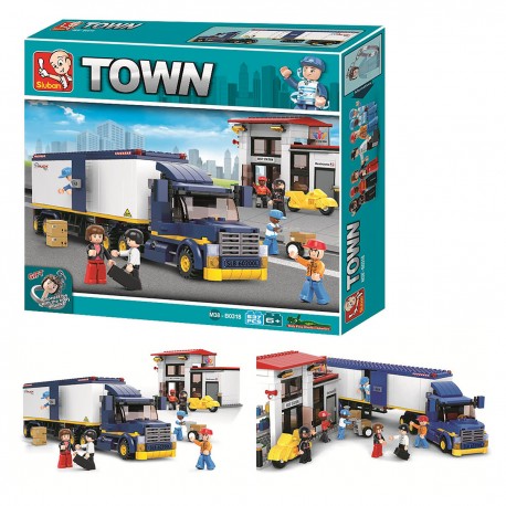 969167 KLOCKI SLUBAN TOWN TIR Z NACZEPĄ CIĘŻARÓWKA 537EL GAZELO (G045293)