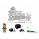 464077 KLOCKI SLUBAN MODELBRICKS CZOŁG T34S W OKOPIE R/C 837 EL GAZELO (G204119)
