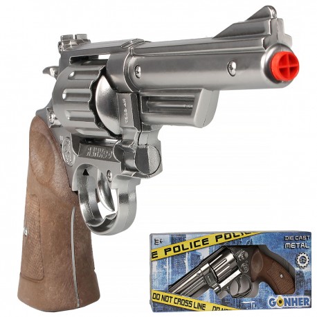 606701 GONHER METALOWY REWOLWER POLICYJNY 12 NABOI PULIO