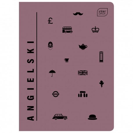 332196 ZESZYT W KRATKĘ A5 60 J.ANGIELSKI INTERDRUK