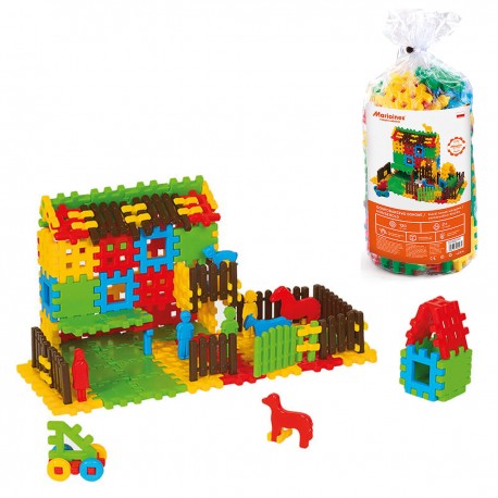 903780 KLOCKI MINI WAFFLE - STRAŻAK MAŁY 60 EL. MARIOINEX