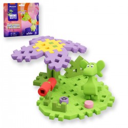 906156 KLOCKI MINI WAFFLE - DIPLODOK I DŻUNGLA 25 EL. SASZETKA MARIOINEX