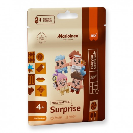 906361 KLOCKI MINI WAFFLE - SASZETKA E.WEDEL NIESPODZIANKA MARIOINEX