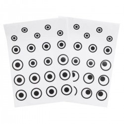 706749 NAKLEJKI OCZY OCZKA MIX ROZMIARÓW 42 szt. BREWIS