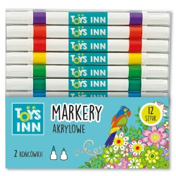 299162 STNUX MARKERY AKRYLOWE 12szt DWUSTRONNE