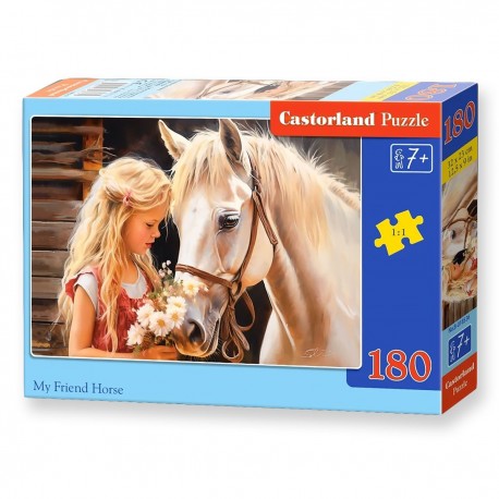 018536 CASTORLAND PUZZLE 180el MÓJ PRZYJACIEL KOŃ