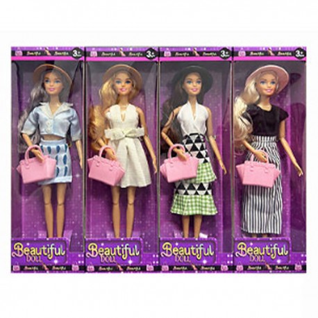 467781 LALKA W KAPELUSZU 4 WZORY W PUDEŁKU BIGTOYS