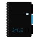 207432 KOŁOZESZYT W KRATKĘ B5 160 SMILE CZARNY MIX INTERDRUK