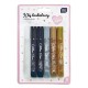 356826 KLEJ BROKATOWY BLISTER 6 KOLORÓW 10,5ml GLAM INTERDRUK
