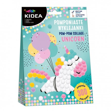 KIDEA 700149 POMPONIASTE WYKLEJANKI UNICORN