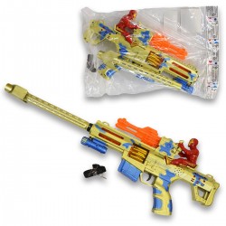 018430 KARABIN Z SUPERBOHATEREM 60 CM ZŁOTY F.H. TOYS