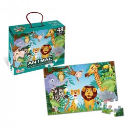 125282 PUZZLE PODŁOGOWE JUMBO JUNGLA 48 EL ASKATO