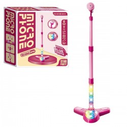 124612 INSTRUMENT MIKROFON STOJĄCY BLUETOOTH RÓŻOWY ASKATO