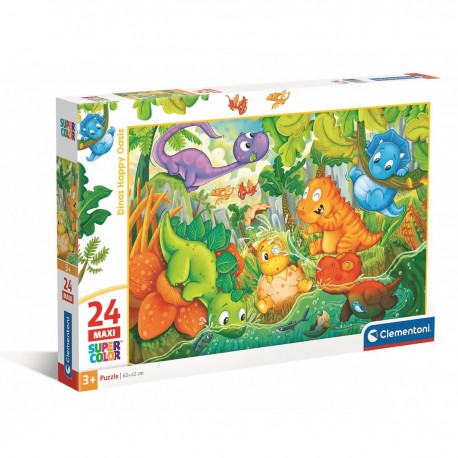 285242 CLEMENTONI PUZZLE 24 EL MAXI NOLI SZCZĘŚLIWE DINOZAURY