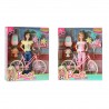 453217 LALKA NA ROWERZE BEAUTY + PIES + AKCESORIA GAZELO
