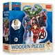 20256 TREFL PUZZLE 50 EL. MARVEL, PRZYGODY AVENGERS - DREWNIANE