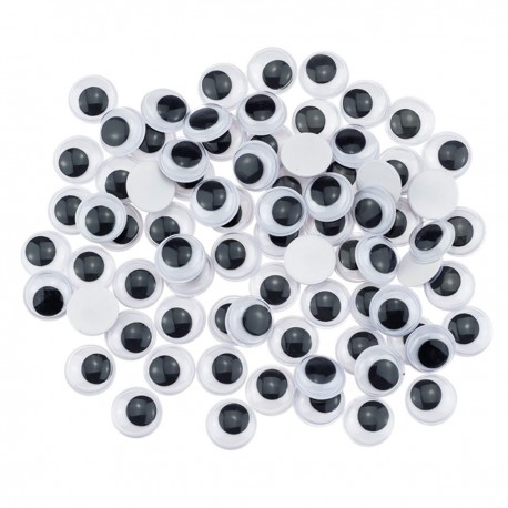 681591 RUCHOME OCZKA SAMOPRZYLEPNE 12 mm 80 szt. BREWIS