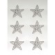 701171 DŻETY SAMOPRZYLEPNE - DUŻE GWIAZDY SREBRNY 6 szt. BREWIS