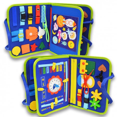 470476 TABLICA MANIPULACYJNA MONTESSORI SENSORYCZNA PEGAZ