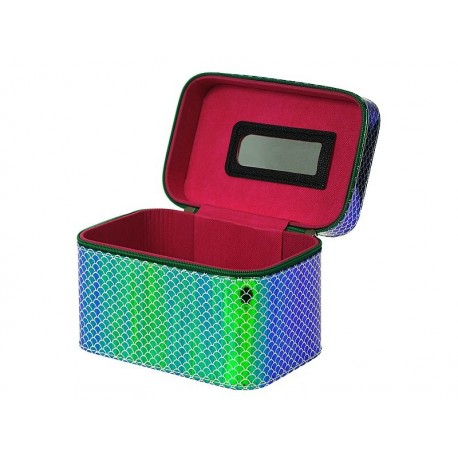 532724 SZKATUŁKA KUFEREK Z LUSTERKIEM M - RYBIA ŁUSKA ADAR