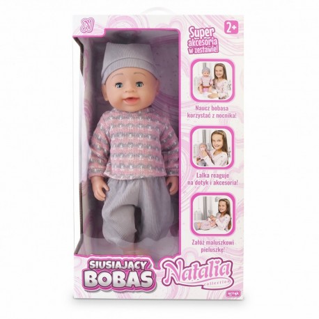 170645 LALKA NATALIA SIUSIAJĄCY BOBAS 43 CM ARTYK