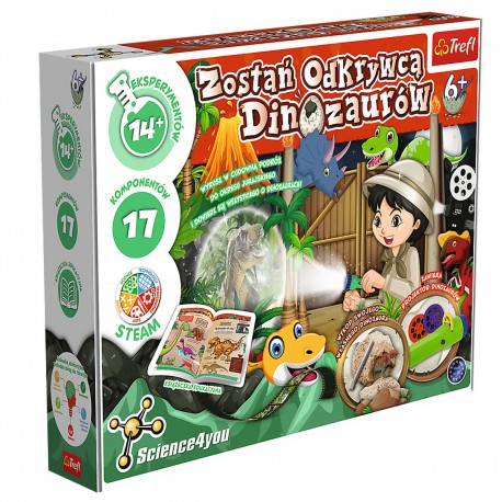 61964 TREFL Science4You - ZOSTAŃ ODKRYWCĄ DINOZAURÓW