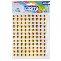 685537 DŻETY SAMOPRZYLEPNE - SERCA KOLOR ZŁOTY 108 szt. BREWIS