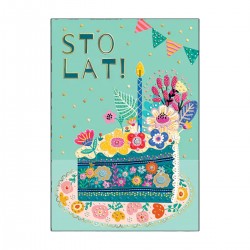 483655 KARNET A5 KAWAŁEK PORCJA TORTU STO LAT HENRY