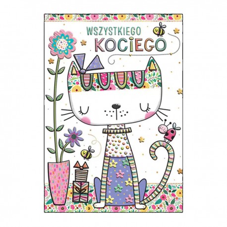 485819 KARNET A5 WSZYSTKIEGO KOCIEGO KOTEK KOLOROWY HENRY