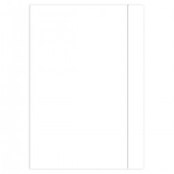 177599 TECZKA Z GUMKĄ A4+ KOLOR BIAŁY INTERDRUK