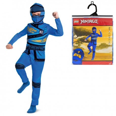 5020214 STRÓJ KOSTIUM LEGO NINJAGO JAY FANCY 2-3 LAT rozm. XS GODAN