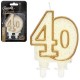 631170 GODAN URODZINY ŚWIECZKA CYFRA LICZBA "40" ZŁOTY KONTUR