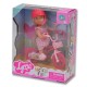 470544 MINI LALKA Z ROWERKIEM + KASK PEGAZ