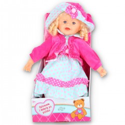 442938 LALKA Z DŹWIĘKIEM W PUDEŁKU ŚPIEWA I MÓWI PO POLSKU GAZELO