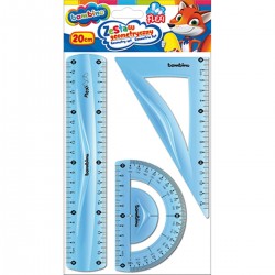 003141 BAMBINO ZESTAW GEOMETRYCZNY NIEBIESKI SCHEMAT