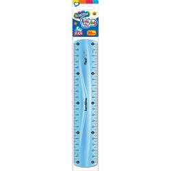 004988 BAMBINO LINIJKA 20 CM FLEXI NIEBIESKI SCHEMAT
