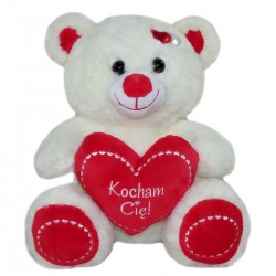 166951 SUN-DAY DUŻY MIŚ Z SERCEM Z NAPISEM KOCHAM CIĘ 30 CM WALENTYNKA