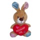 161956 SUN-DAY MAŁY PLUSZOWY ZWIERZAK Z SERCEM + NAPIS 14 CM WALENTYNKA