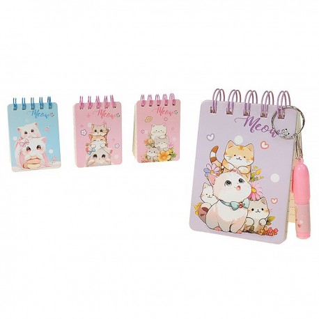 15281 NOTES 10x7,5c MIX KOTKI Z DŁUGOPISEM ADAR