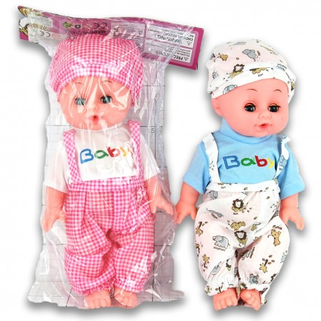 299693 LALKA BOBAS W FOLII 30 CM 2 KOLORY DROMADER