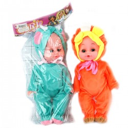 299693 LALKA BOBAS W FOLII 30 CM 2 KOLORY DROMADER