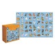 368980 INTERDRUK PUZZLE 250 EL. KIDS 7 DOGS POMARAŃCZOWY