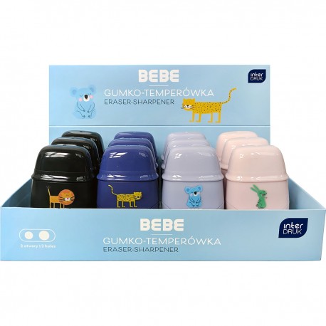 356116 GUMKO-TEMPERÓWKA STRUGACZKA BEBE KIDS ZWIERZAKI INTERDRUK